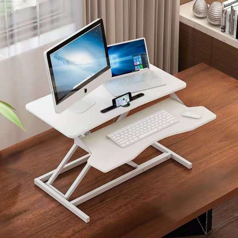 standing desk converter white