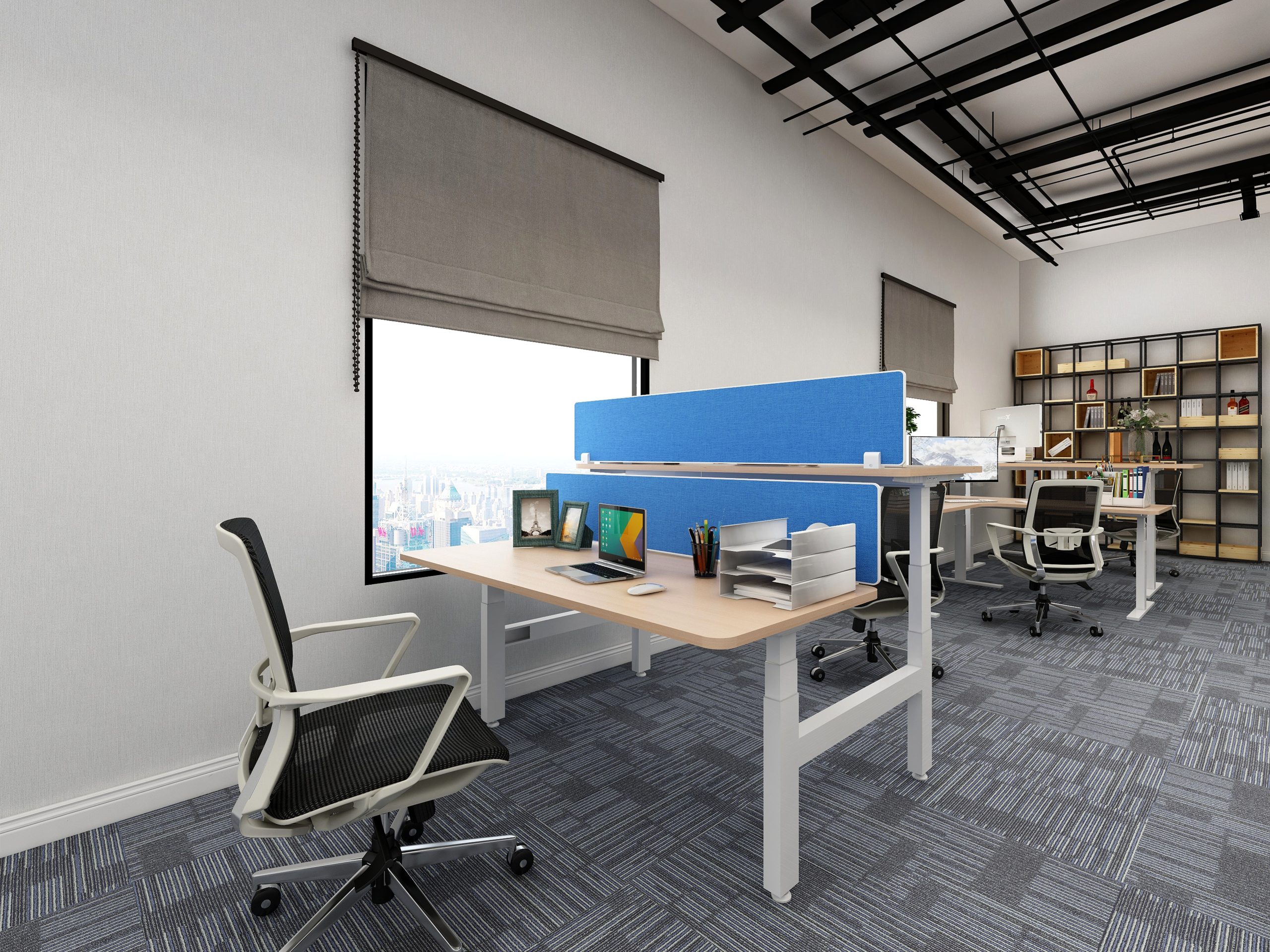 back 2 back height adjustable desk joyergon