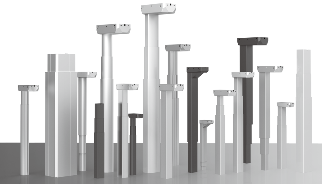 joyergon customized lifting columns of height adjustable desk base