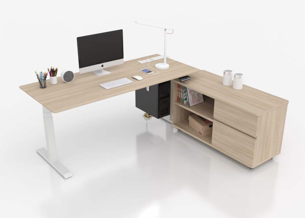 customized electric sit stand desk project